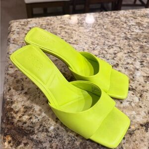 INC International Concepts Women's Bright Yellow Heels